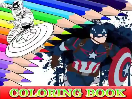 Peli Coloring Book for Captain America verkossa