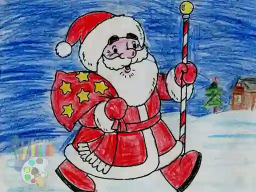 Peli Santa Claus Coloring verkossa