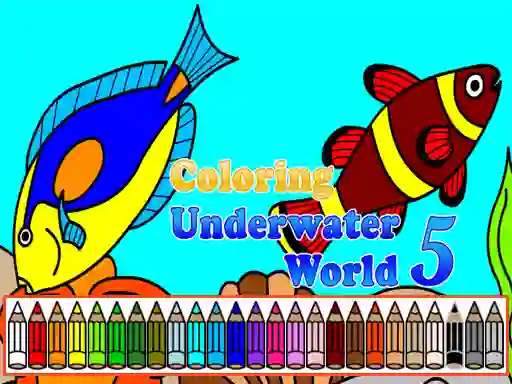 Peli Coloring Underwater World 5 verkossa