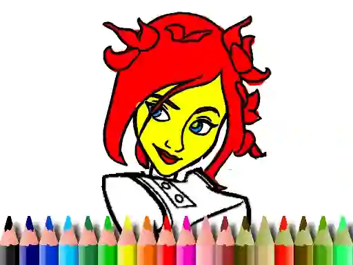 Peli Back To School: Cute Girl Coloring verkossa