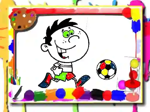 Peli Football Coloring Time verkossa