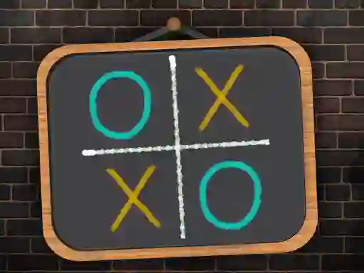 Peli Tic Tac Toe blackboard verkossa