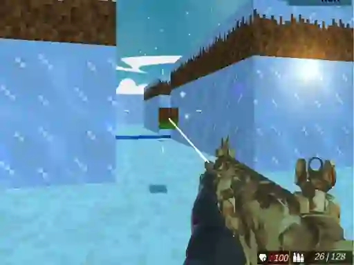 Peli Blocky Swat Shooting Iceworld Multiplayer verkossa
