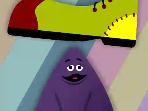 Peli Grimace vs giant clown shoes verkossa