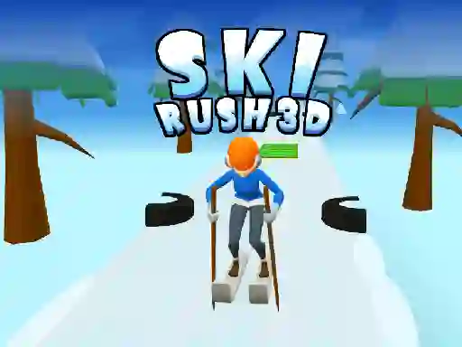 Peli Ski Rush 3d verkossa
