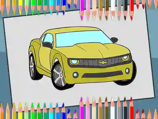 Peli American Cars Coloring Book verkossa