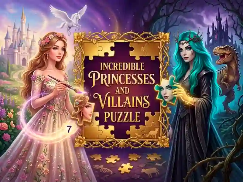 Peli Incredible Princesses and Villains Puzzle verkossa
