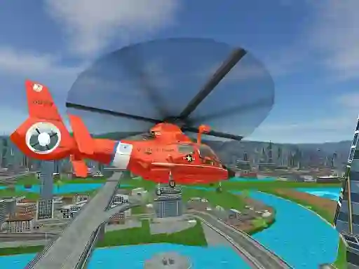 Peli 911 Rescue Helicopter Simulation 2020 verkossa