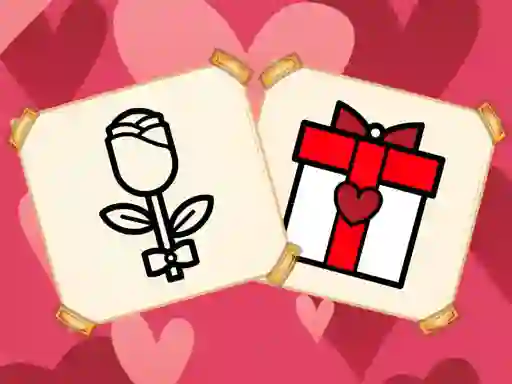 Peli Valentine Present Coloring verkossa