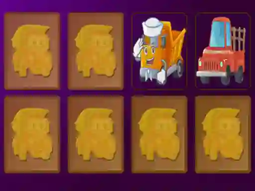 Peli Cartoon Trucks Memory verkossa