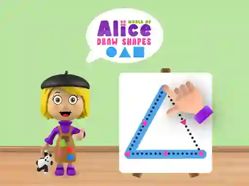 Peli World of Alice Draw Shapes verkossa