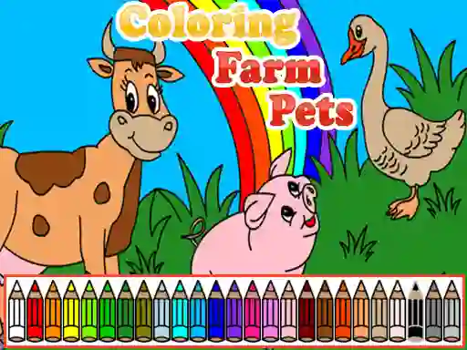 Peli Coloring Farm Pets verkossa