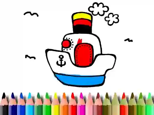 Peli Back to School: Boat Coloring verkossa