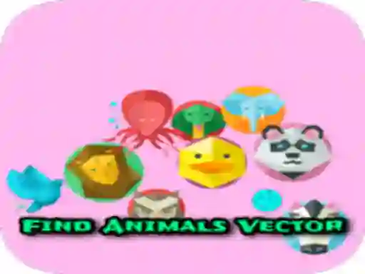 Peli Find Animals Vector verkossa
