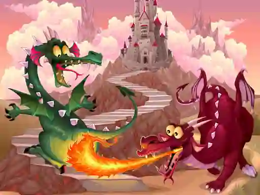 Peli Fairy Tale Dragons Memory verkossa