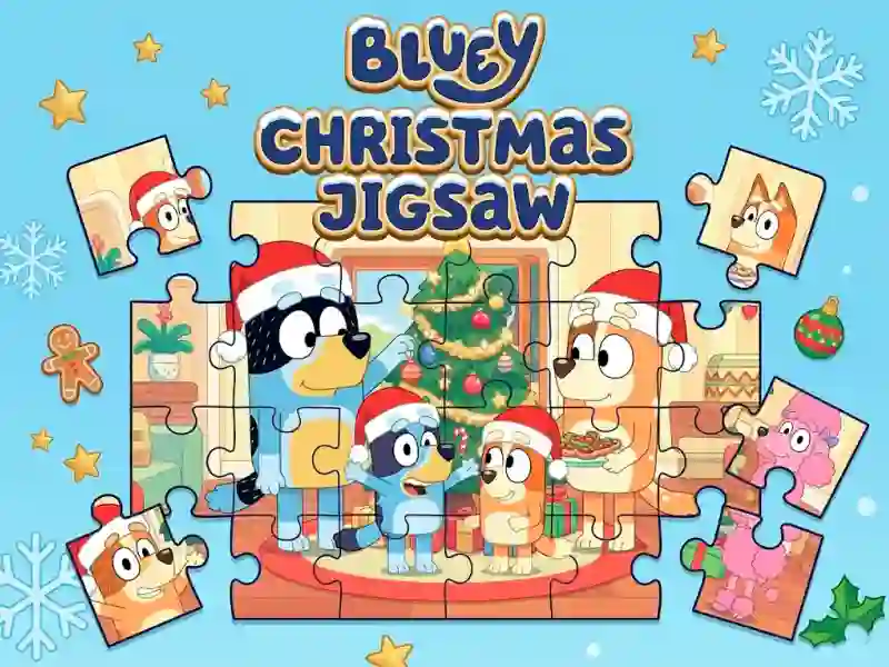 Peli Bluey Christmas Jigsaw verkossa