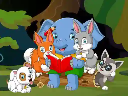 Peli Cute Animals Memory verkossa