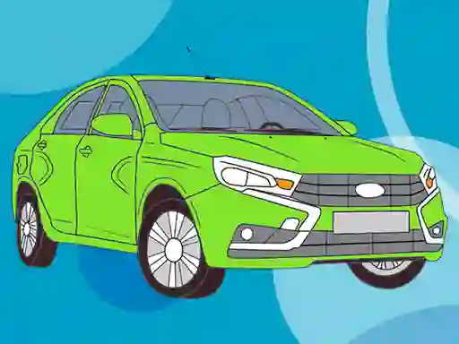 Peli Russian Cars Coloring Book verkossa
