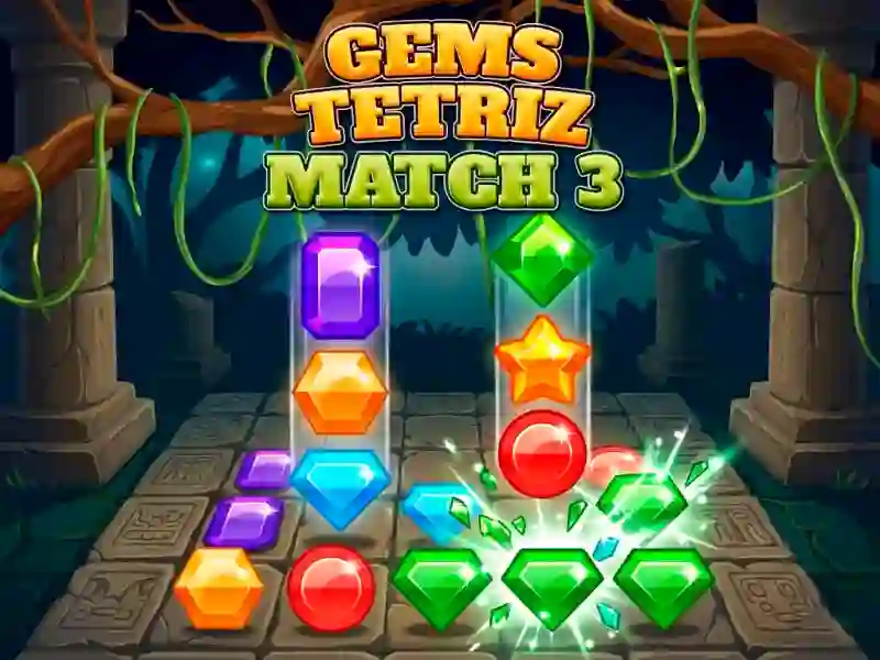 Peli Gems Tetriz Match 3 verkossa