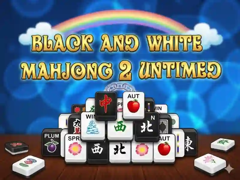 Peli Mahjong Black White 2 Untimed verkossa