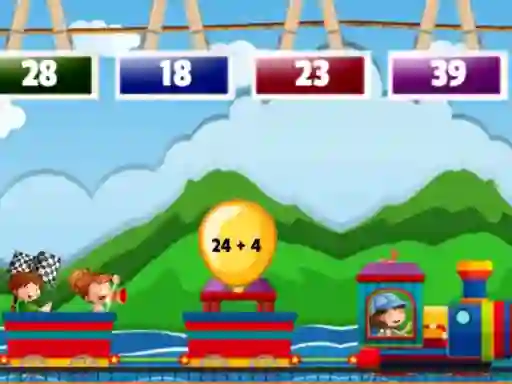 Peli Math Train Addition verkossa