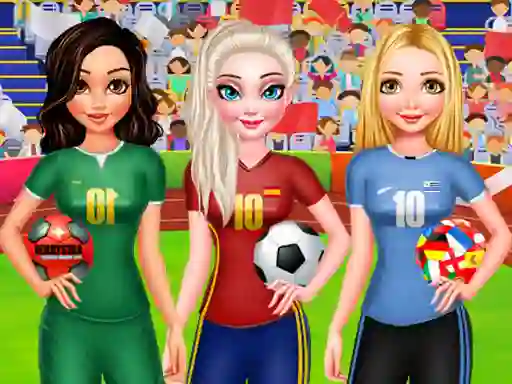 Peli BFF Princess Vote For Football 2018 verkossa