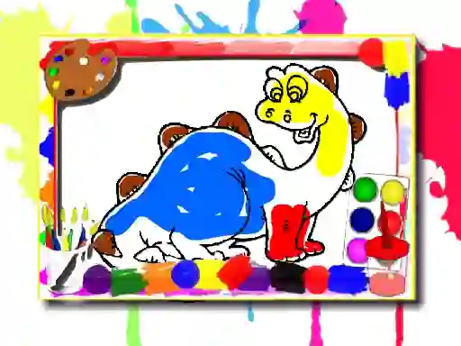 Peli Dinosaur Coloring Book verkossa