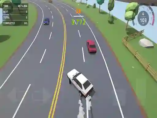 Peli Polygon Drift: Endless Traffic Racing verkossa