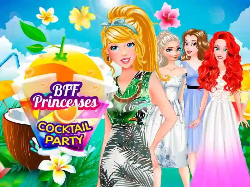 Peli BFF Princesses Cocktail Party verkossa