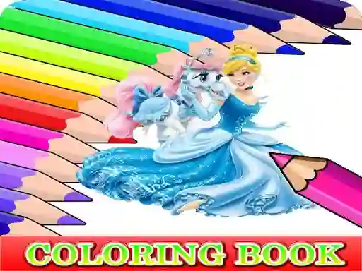 Peli Coloring Book for Cinderella verkossa