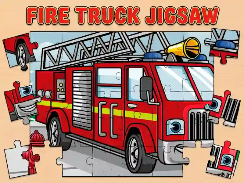 Peli Fire Truck Jigsaw verkossa