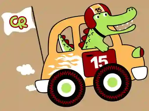 Peli Fast Racing Cars Coloring verkossa