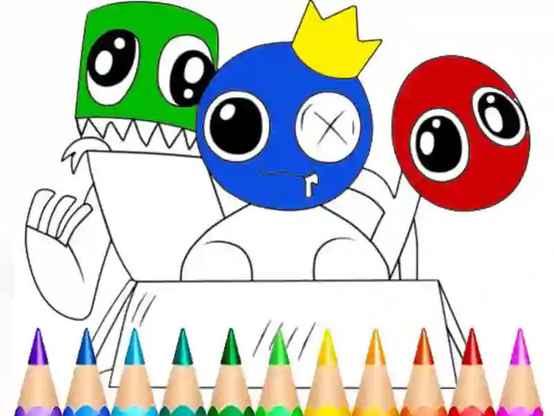 Peli Rainbow Friends Coloring Book verkossa