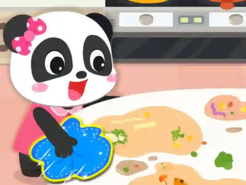 Peli Baby Panda Cleanup verkossa