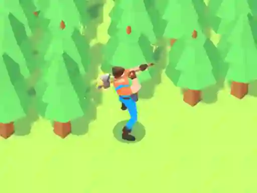 Peli Idle Lumberjack 3D verkossa