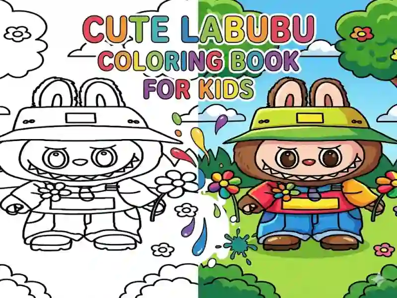 Peli Cute Labubu Coloring Book for Kids verkossa
