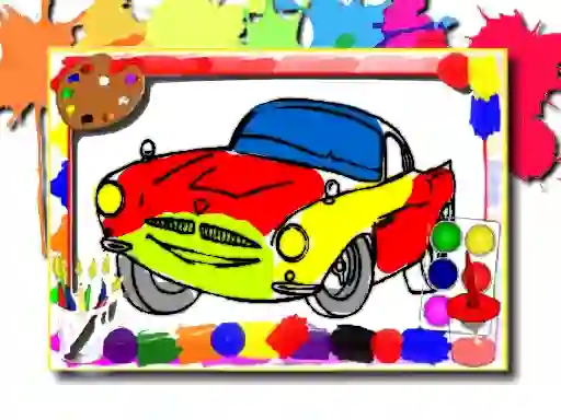 Peli Racing Cars Coloring Book verkossa