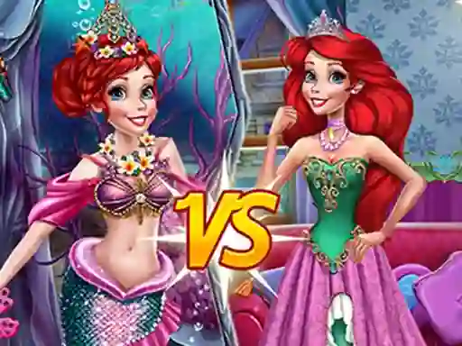 Peli Mermaid vs Princess verkossa