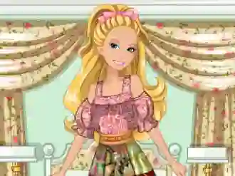 Peli Barbie's Patchwork Peasant Dress verkossa