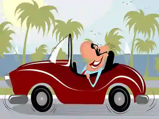 Peli Convertible Cars Jigsaw verkossa