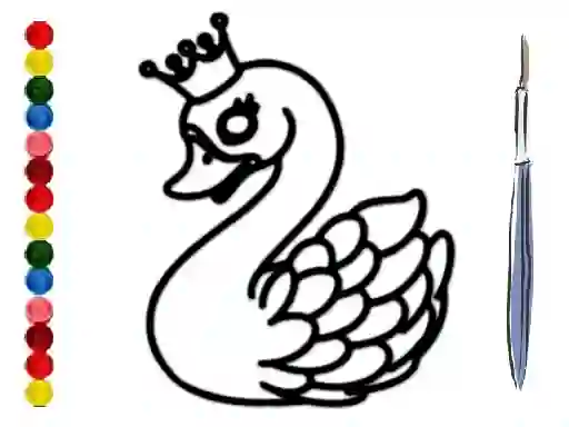 Peli Back To School: Swan Coloring Book verkossa