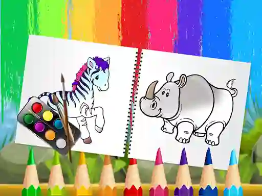 Peli Funny Animals Coloring Book verkossa