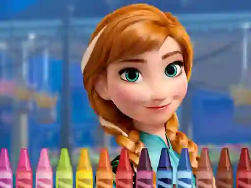 Peli Anna Frozen Coloring verkossa