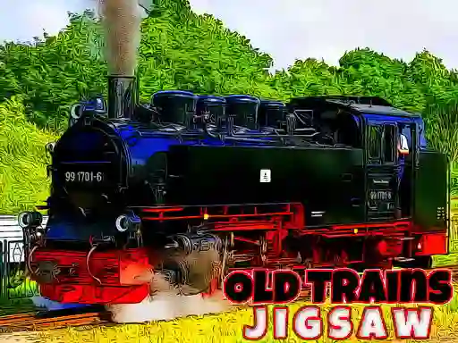 Peli Old Trains Jigsaw verkossa