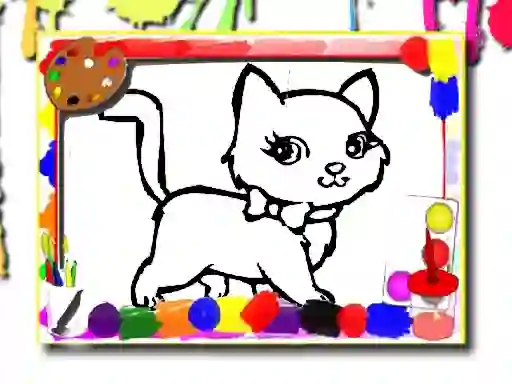 Peli Sweet Cats Coloring verkossa