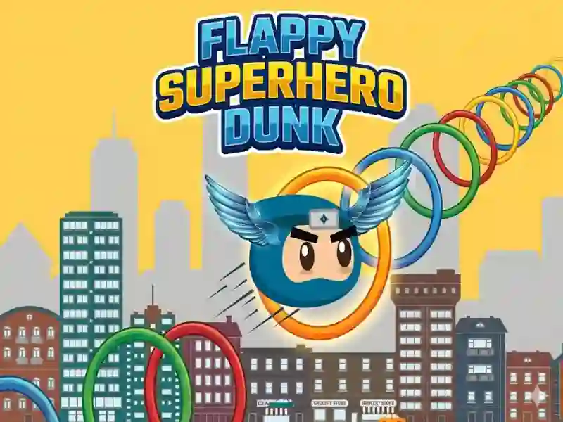 Peli Flappy Superhero Dunk verkossa
