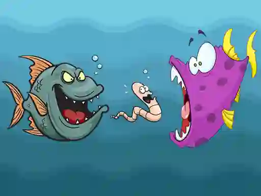 Peli Angry Fish Coloring verkossa