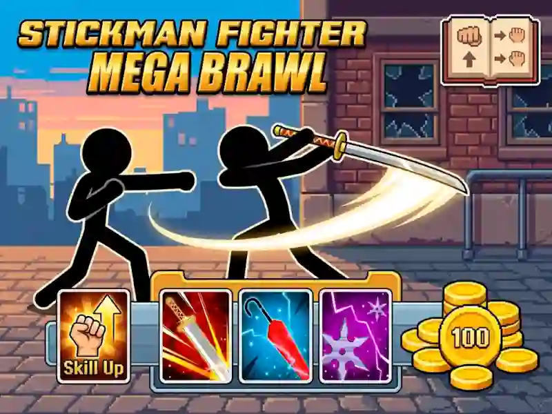 Peli Stickman Fighter Mega Brawl verkossa