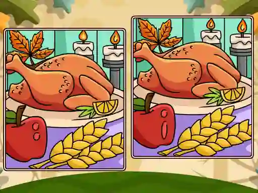 Peli Thanksgiving Spot The Differences verkossa