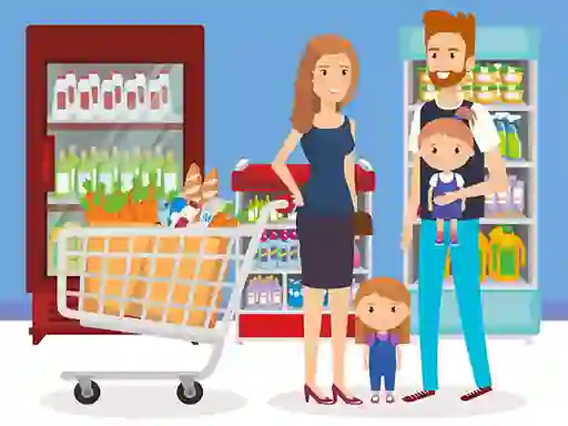 Peli Happy Shopping Jigsaw verkossa